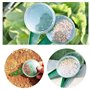 LuLiyLdJ Distributeur de semences de jardin 2 pièces, semoir, semoir, plateau de semoir, 5 ensembles d'outils de jardinage diffé