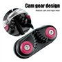 MiOYOOW 2 Pcs Taquet Coinceur, Taquet à Came Bateau Taquet Coinceur Corde Voile en Aluminium Diamètre Ligne Max 15mm/0.59" pour 