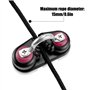 MiOYOOW 2 Pcs Taquet Coinceur, Taquet à Came Bateau Taquet Coinceur Corde Voile en Aluminium Diamètre Ligne Max 15mm/0.59" pour 