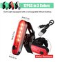 MiOYOOW 6 Pcs Feux Navigation Bateau, 4 Modes Marine LED Lumière Voile Rechargeable, 3 Couleurs Lampes de Navigation Latérale ét