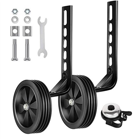 ARIOU Roulettes d'entraînement pour vélo - Roues d'entraînement robustes pour vélos pour enfants de 30 à 50 cm - Accessoires d'e