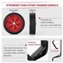 ARIOU Roulettes d'entraînement pour vélo - Roues d'entraînement robustes pour vélos pour enfants de 30 à 50 cm - Accessoires d'e