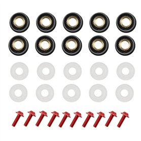 Kit de boulon de moto - Kit de déflecteurs de vent de 5 mm - Vis et écrous M5 - Vis et écrous pour la plupart des véhicules de m