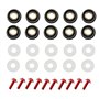 Kit de boulon de moto - Kit de déflecteurs de vent de 5 mm - Vis et écrous M5 - Vis et écrous pour la plupart des véhicules de m