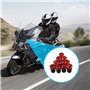 Kit de boulon de moto - Kit de déflecteurs de vent de 5 mm - Vis et écrous M5 - Vis et écrous pour la plupart des véhicules de m