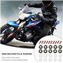 Kit de boulon de moto - Kit de déflecteurs de vent de 5 mm - Vis et écrous M5 - Vis et écrous pour la plupart des véhicules de m