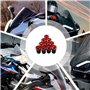 Kit de boulon de moto - Kit de déflecteurs de vent de 5 mm - Vis et écrous M5 - Vis et écrous pour la plupart des véhicules de m