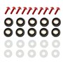 Kit de boulon de moto - Kit de déflecteurs de vent de 5 mm - Vis et écrous M5 - Vis et écrous pour la plupart des véhicules de m