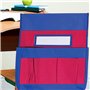 Sac de rangement pour chaise, organiseur de chaise de salle de classe avec étiquette de nom pour maison, salle de classe, chambr