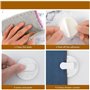 Clips de Rideau de Douche,4 pièces Clips d'arrêt de Rideau,Shower Splash Clips for Curtain,Windproof Stop Protect Clamp,pour Ten