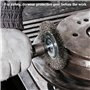 Brosse Métallique pour Perceuse, 12 Pièces Brosse Métallique pour 6 mm Perceuse Queue, Circulaire Visseuse Meuleuse pour L'Élimi