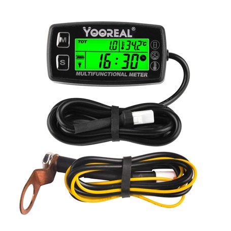 Yooreal Jauge de température de moteur numérique
