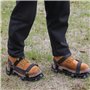 AIQII Chaussures aératrices de pelouse, chaussures à clous, aérateurs de pelouse, chaussures à ongles, design automatique contre