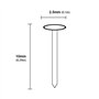 Yasorn Antique Clous Tapissier Laiton Meubles Décoratifs 10mm Mini DIY Boîte Clous 500pcs