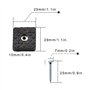 TIANLIN 12 Pièces 30x30mm Antidérapant Tampon élastique
