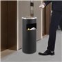 cendrier sur pied en acier inoxydable avec cendrier