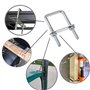 VIVIIHOO Boulons en U-4 pièces M6 vis pinces-80 x 50mm boîte de Toit Fixation 304 boulons en U en Acier Inoxydable pour réparati