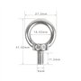VIVIIHOO Boulon à Oeil en Acier Inoxydable M6 10 pièces Anneau de Boulon à Oeil Rond sécurisé Boulon à Oeil Boulon à Oeil pour a