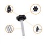 VIVIIHOO 20 Pièces Bouton à Vis Fileté M6 * 40 Étoile Poignée Tête en Plastique Écrou Vis de Serrage Acier pour Tour