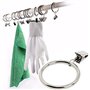 Anneaux de Rideau en métal 20 Pinces à Rideaux en métal Anneaux de Rideau de 38 mm avec Pinces Anneaux de Rideaux antirouille An
