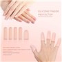 BOBOZHONG doigtier en gel 10 Pièces Gel Finger Cots Protecteur de doigt Support Couvre-doigts en silicone contre les ampoules Id