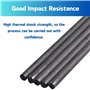 Tige en Graphite - Électrode en Graphite Longueur de la Tige du Cylindre 100mm Diamètre 10mm 5Pcs Couleur Noire 99,9%
