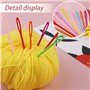 Ruasol 50 pcs Aiguilles à coudre en plastique à grand chas, 7 cm/2,7 pouces 9 cm/3,5 pouces Deux tailles d'aiguilles à tisser en