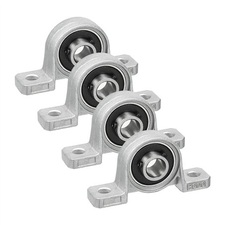 Saipor Lot de 4 roulements KP000 - Alésage de 10 mm - En alliage de zinc - Vertical - Auto-alignement - Pour machine à vague
