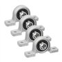Saipor Lot de 4 roulements KP000 - Alésage de 10 mm - En alliage de zinc - Vertical - Auto-alignement - Pour machine à vague