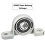 Saipor Lot de 4 roulements KP000 - Alésage de 10 mm - En alliage de zinc - Vertical - Auto-alignement - Pour machine à vague, im