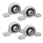 Saipor Lot de 4 roulements KP000 - Alésage de 10 mm - En alliage de zinc - Vertical - Auto-alignement - Pour machine à vague, im