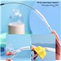 2 pcs Brosse de Nettoyage de Bouteille, Long Manche Goupillon Bouteille, Tube Brosse de Nettoyage, Brosses de Nettoyage en Silic