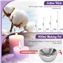 UCAMP Kit de Fabrication de Bougies DIY pour Débutants - 200 Mèches, 5 Paquets de Cire de Soja, Ensemble Complet