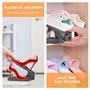 KIMIGO Support à Chaussures Réglables,24PCS Chaussures Support Rack,Empiler Les Chaussures,Organiseur de Chaussures Gain de Plac
