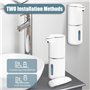 UCAMP Distributeur de Savon Automatique,Distributeur Savon Mousse Automatique 380ml,Distributeur de Savon sans Contact,Mural,Rec