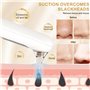 UCAMP Aspirateur Point Noir,Extracteur Points Noirs avec 5 Niveaux d'aspiration et 4 têtes,pour Le Nettoyage du Visage et l'élim