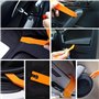 KIMIGO 1105PCS Clips Voiture,Lips Voiture Noir Universel Rivet Plastique Fixation,avec Outil de Démontage et Serre Câbles pour A