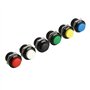 QitinDasen 30Pcs Premium 16mm Interrupteur à Bouton-Poussoir Momentané à 2 Broches, Interrupteur à Bouton-Poussoiren en Plastiqu