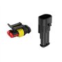 QitinDasen 15 Set Voiture Imperméable Électrique Connecteurs, Kit de Prise de Fiche de Connecteur Électrique Étanche Scellé, pou