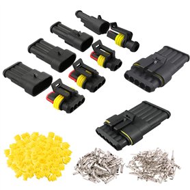 QitinDasen 12 Set Voiture Imperméable Électrique Connecteurs