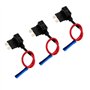 QitinDasen 5Pcs Premium 12V / 24V Moyen Add-A-Circuit Porte-Fusible, Lame Fusible Adaptateur, avec 15Pcs Standard Lame Fusible, 