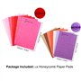 OTCRAFT Lot de 14 blocs de papier nid d'abeille pour loisirs créatifs 3D et cartes pop-up ; 30 couches de 2 cm de colle en nid d