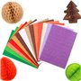 OTCRAFT Lot de 14 blocs de papier nid d'abeille pour loisirs créatifs 3D et cartes pop-up ; 30 couches de 2 cm de colle en nid d