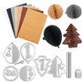 OTCRAFT Lot de 10 blocs de papier alvéolé et matrices de découpe avec aimants blancs pour loisirs créatifs 3D et cartes pop-up ;