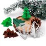 OTCRAFT Lot de 10 blocs de papier alvéolé et matrices de découpe avec aimants blancs pour loisirs créatifs 3D et cartes pop-up ;