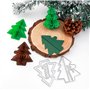OTCRAFT Lot de 10 blocs de papier alvéolé et matrices de découpe avec aimants blancs pour loisirs créatifs 3D et cartes pop-up ;