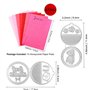 Lot de 9 blocs de papier nid d'abeille et matrices de découpe rondes avec aimants blancs pour loisirs créatifs 3D et cartes pop-