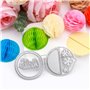 Lot de 9 blocs de papier nid d'abeille et matrices de découpe rondes avec aimants blancs pour loisirs créatifs 3D et cartes pop-