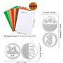 Lot de 9 blocs de papier nid d'abeille et matrices de découpe rondes avec aimants blancs pour loisirs créatifs 3D et cartes pop-