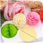 Lot de 9 blocs de papier nid d'abeille et matrices de découpe rondes avec aimants blancs pour loisirs créatifs 3D et cartes pop-